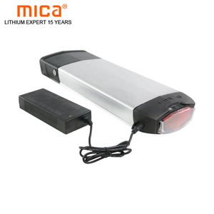 Factory Wholesale Price Silver 36V 17.5ah Rear Rack Type Lithium Ion Electric Bicycle Scooter Battery Pack E-Bike Battery Pack