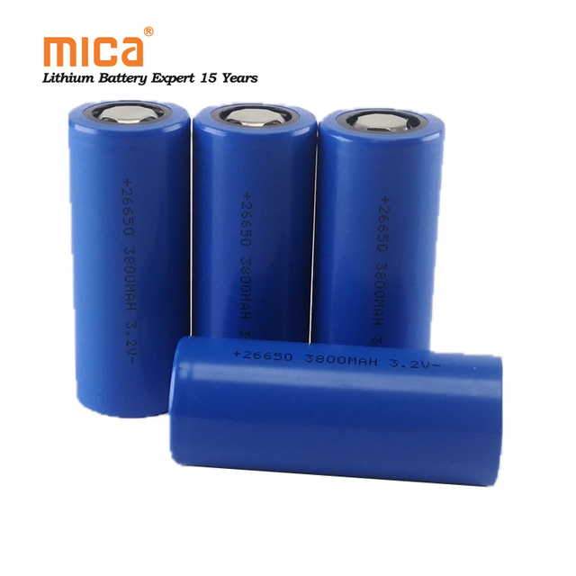 Ce/RoHS Certified 26650 Battery Cell Ifr 26650 3.2V 3000mAh 3800mAh LiFePO4 Battery for E Scooter