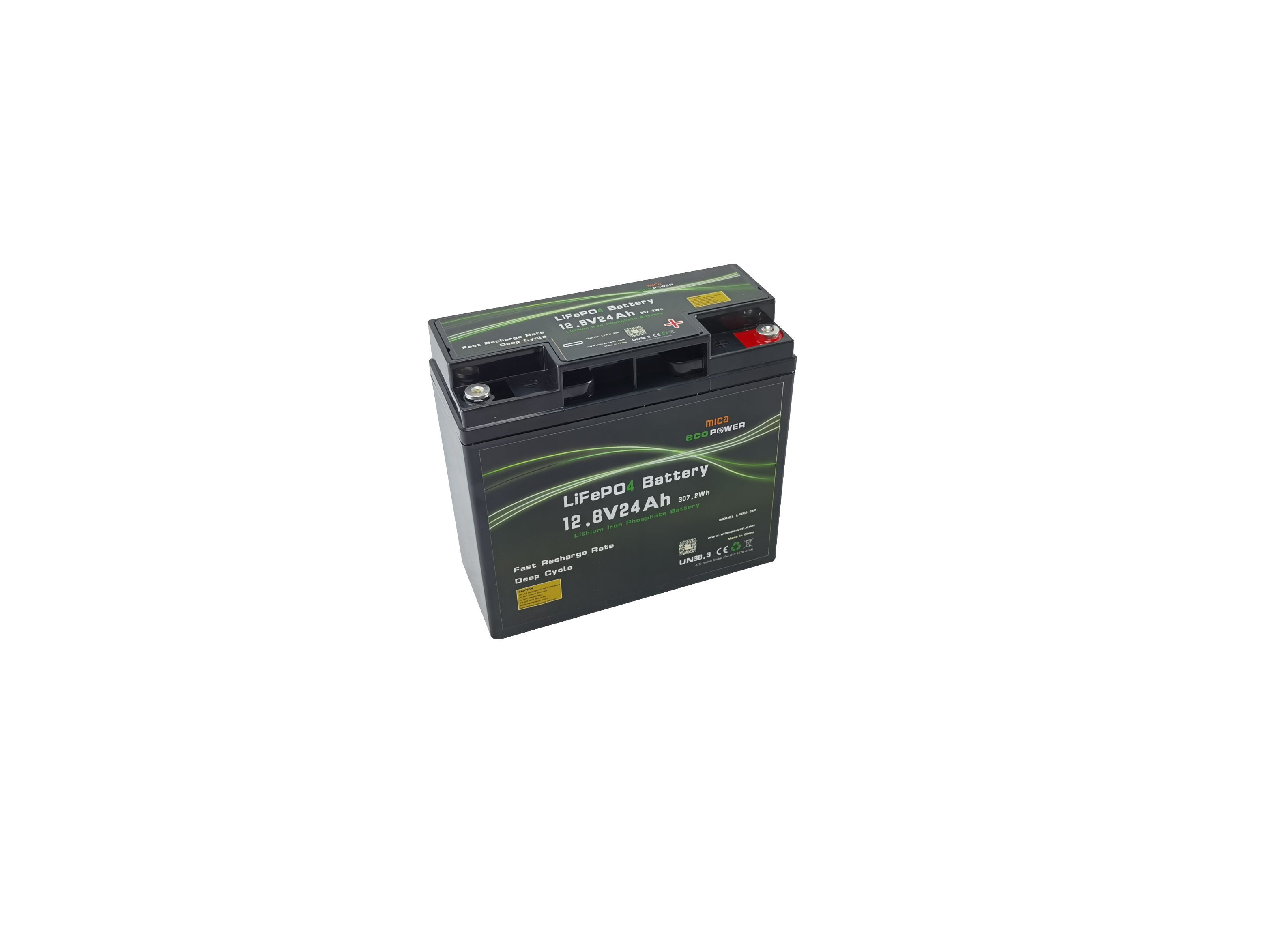 Mica Super Power Electric Bike Scooter 12V 24ah Lithium Iron Phosphate Battery Pack Solar Emergency Power System