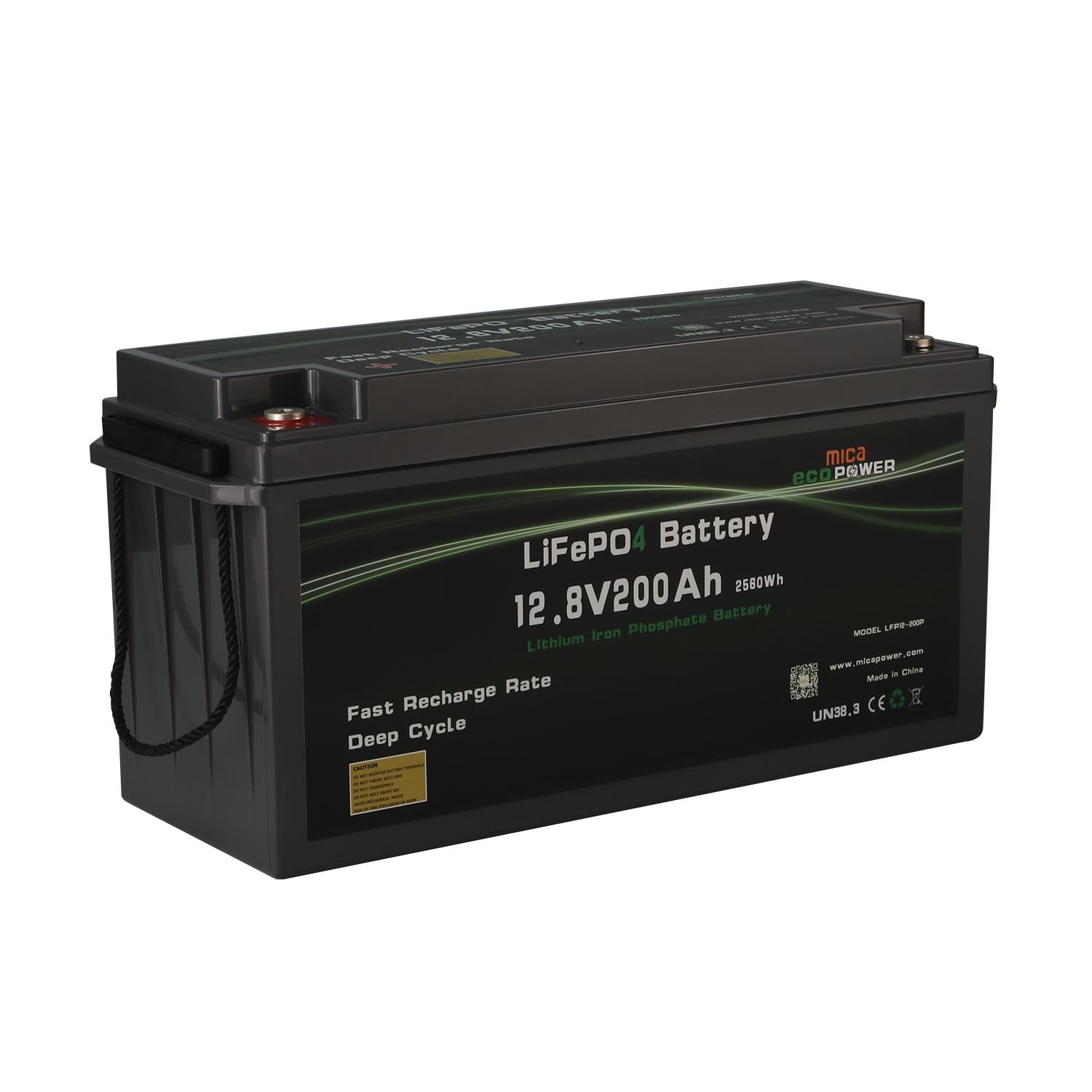 High Quality LFP4 12V 200ah LiFePO4 Battery for Golf Carts with CE Un38.3 MSDS