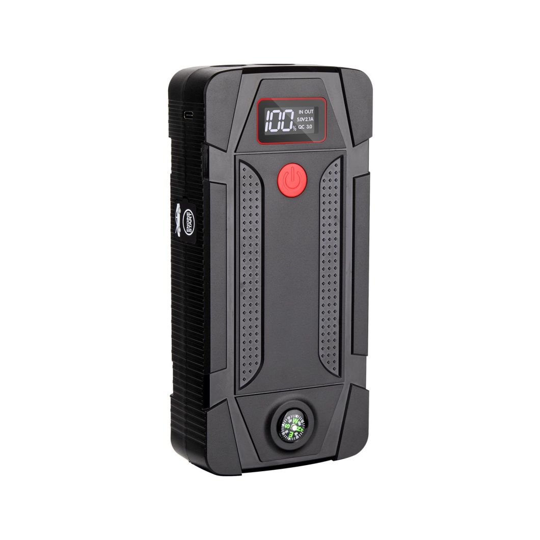 Portable Charger Starting Device Emergency Tool Multi-Function Battery Portable 12V 24V Car Jump Starter with LCD Screen