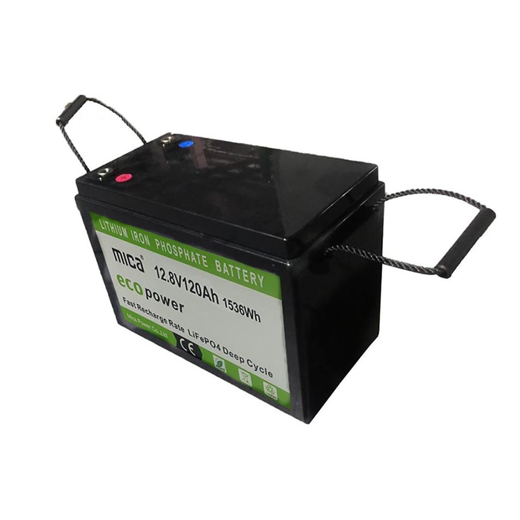 Customized Batterie De Carro 12V 12.8V 120ah 1536wh 14kg with CE/Un38.3/IEC62133/MSDS Lithium Phosphate Iron Battery for Car