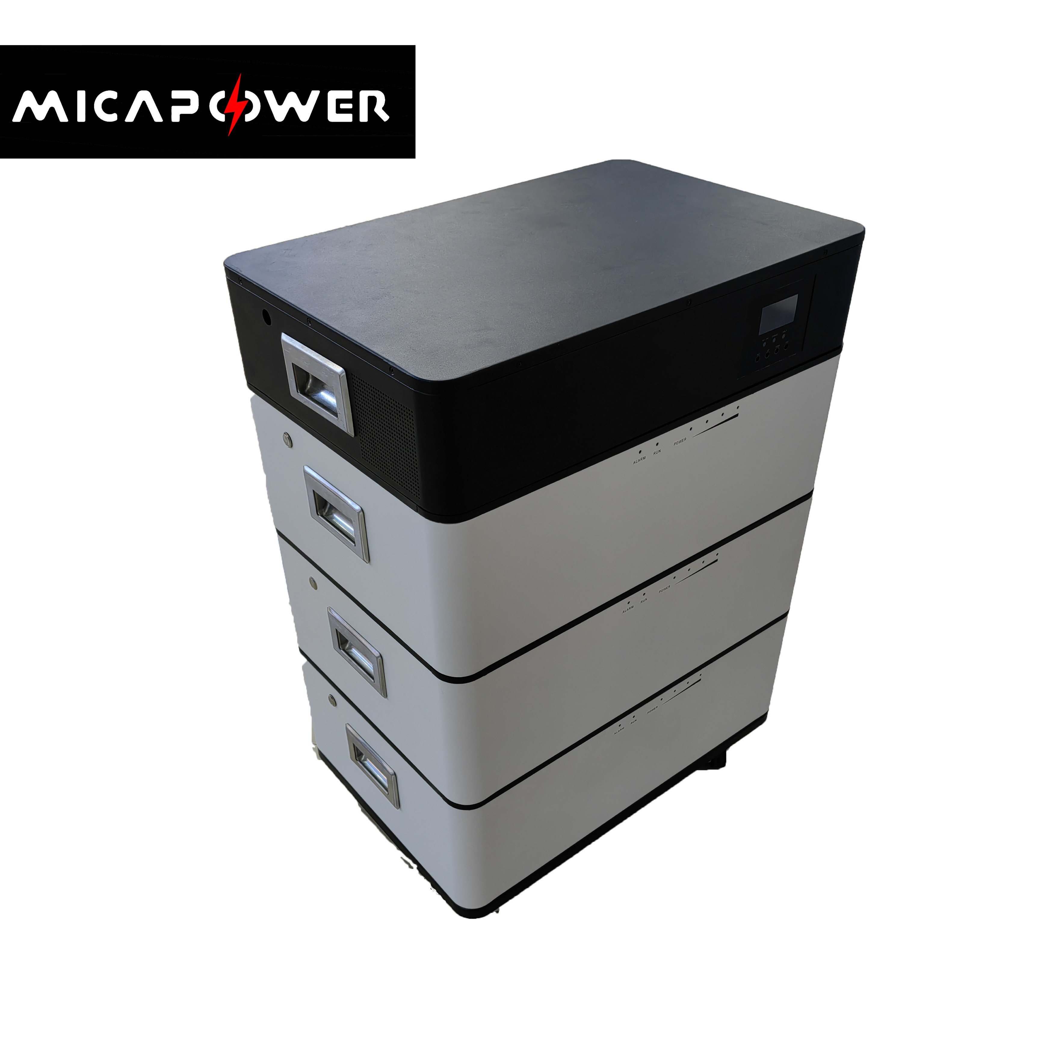 Mica Stackable Modular Deep Cycle 48V Lithium Ion Battery LiFePO4 200ah 10kw 20kw 300kw Battery Pack for Solar Home Power System 48V LiFePO4 Battery