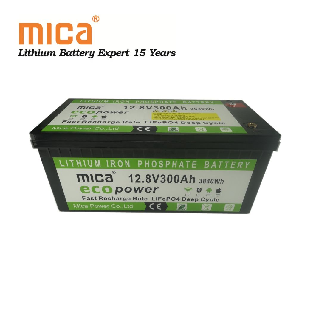 Factory OEM Bateria De Carro 12.8V 300ah 3840wh with CE/Un38.3/IEC62133/MSDS Lithium Phosphate Iron Battery for Truck Boat Car Bus Solar