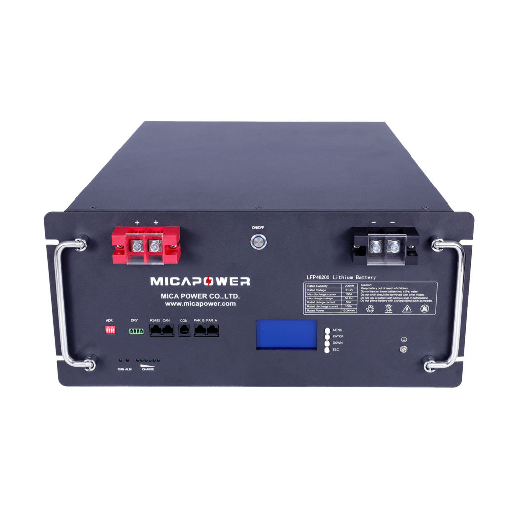 Mica 51.2V 100ah Lithium Ion Batteries Solar Energy Storage Battery Deep Cycle Solar Energy Storage