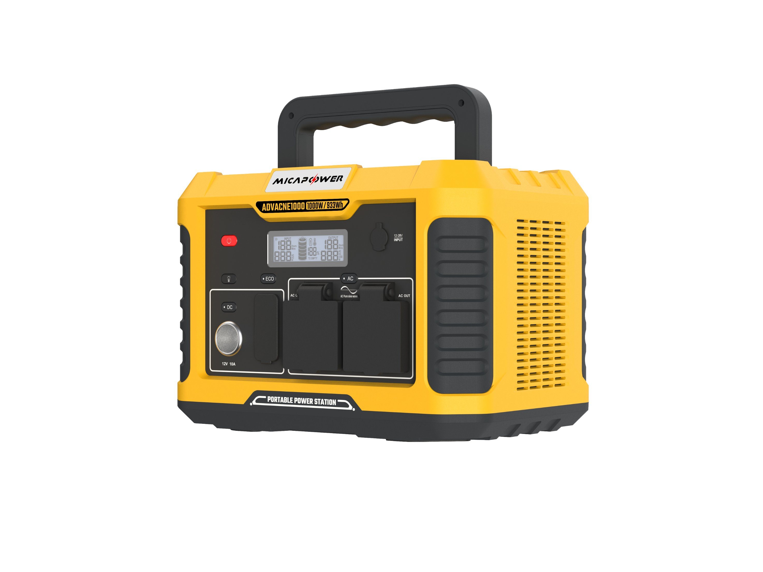 Portable Power Station LiFePO4 Battery Portable Power Bank 1000W for Outdoor/Camping