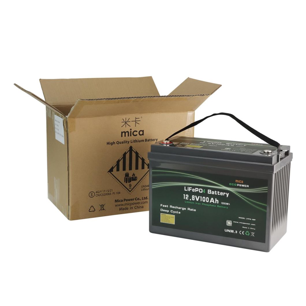 Deep Cycle Rechargeable Li Ion 12V/24V/48V 100ah/200ah/300ah LiFePO4 Lithium Ion Battery for Solar/Agv/EV