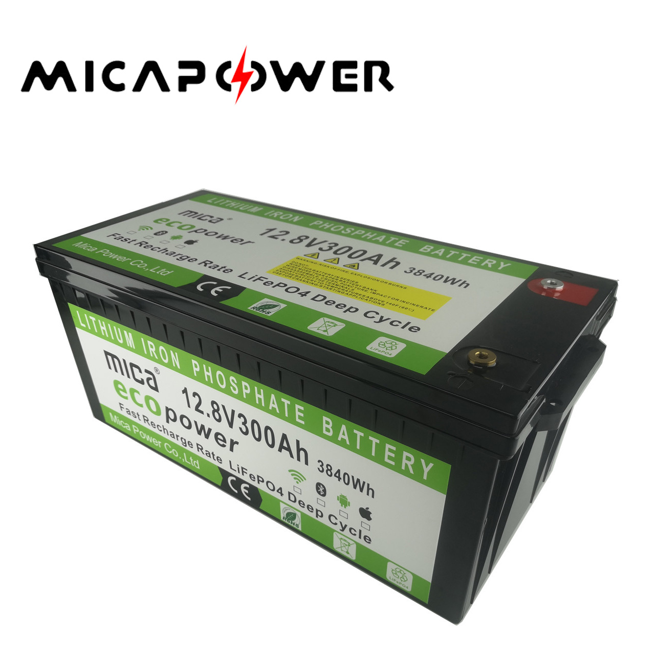 Factory Direct Deep Cycle Rechargeable Solar Storage LiFePO4 Battery 12V 100ah 200ah 300ah 400ah for Storage, RV, Boat, Marine UPS