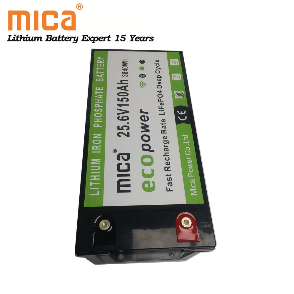 Mica Deep Cycle 24V 25.6V 150ah Lithium Ion LiFePO4 Battery for Power and Solar Storage