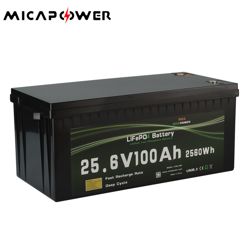 Mica 15 Years Supplier LiFePO4 Battery 24V 25.6V 48V 51.2V 100ah 200ah China Price Solar Storage Lithium Ion Battery
