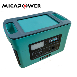 Mica 1000W Solar Energy Supply Outdoor Power Bank 2000W Portable Power Station with Wireless Charging