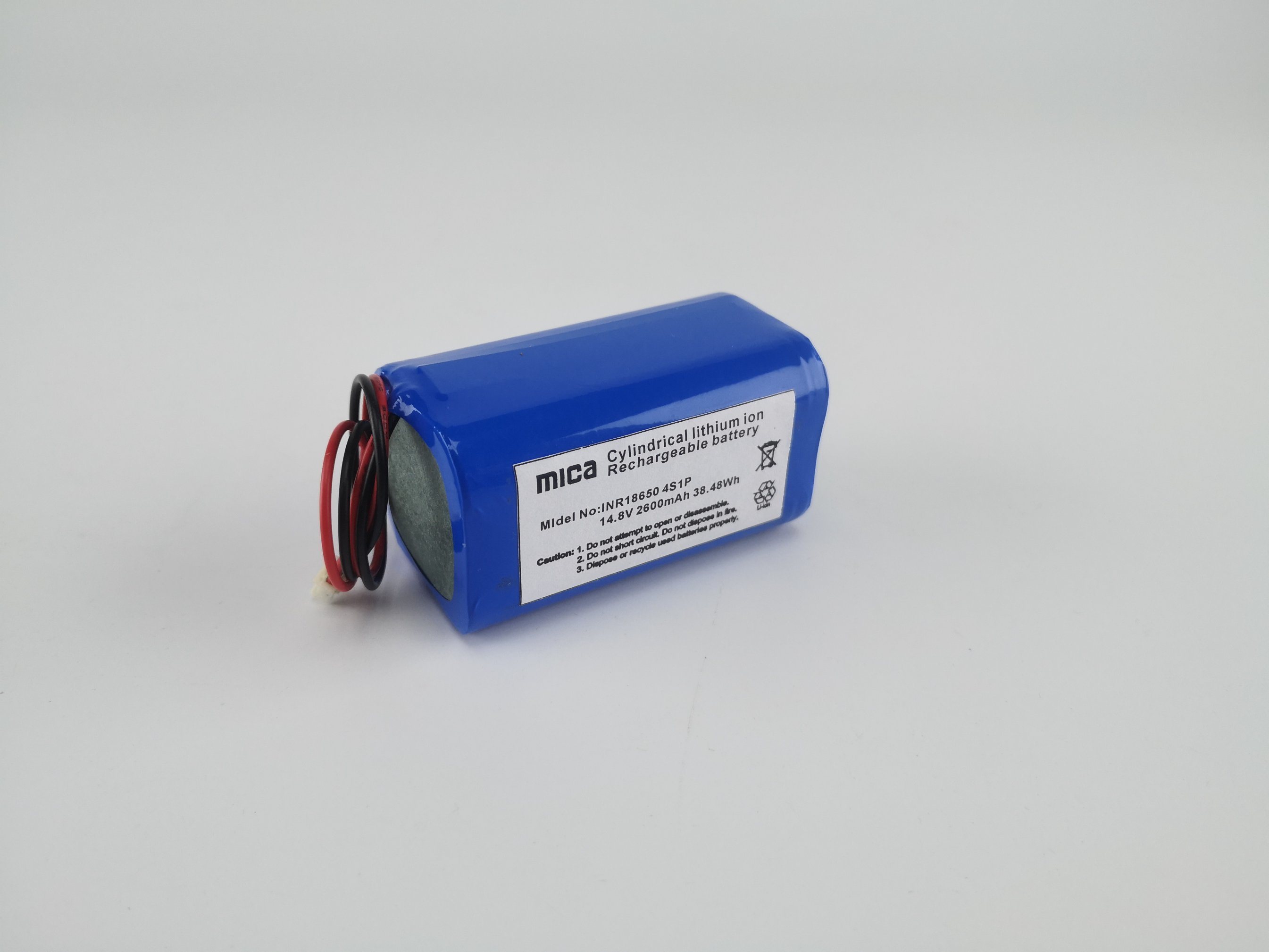 China Factory CE RoHS Un38.3 MSDS Rechargeable 14.8V 2600mAh 18650 Battery Lithium Battery Pack 4s1p