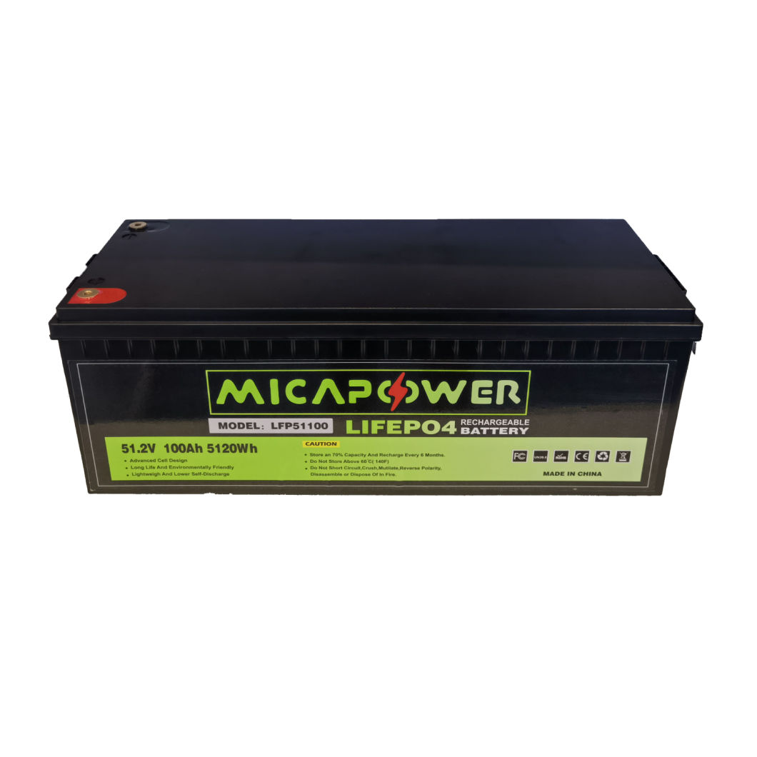 Mica Lithium Solar Battery 48V 10kwh 100ah LiFePO4 Solar System Lithium Ion Storage Battery