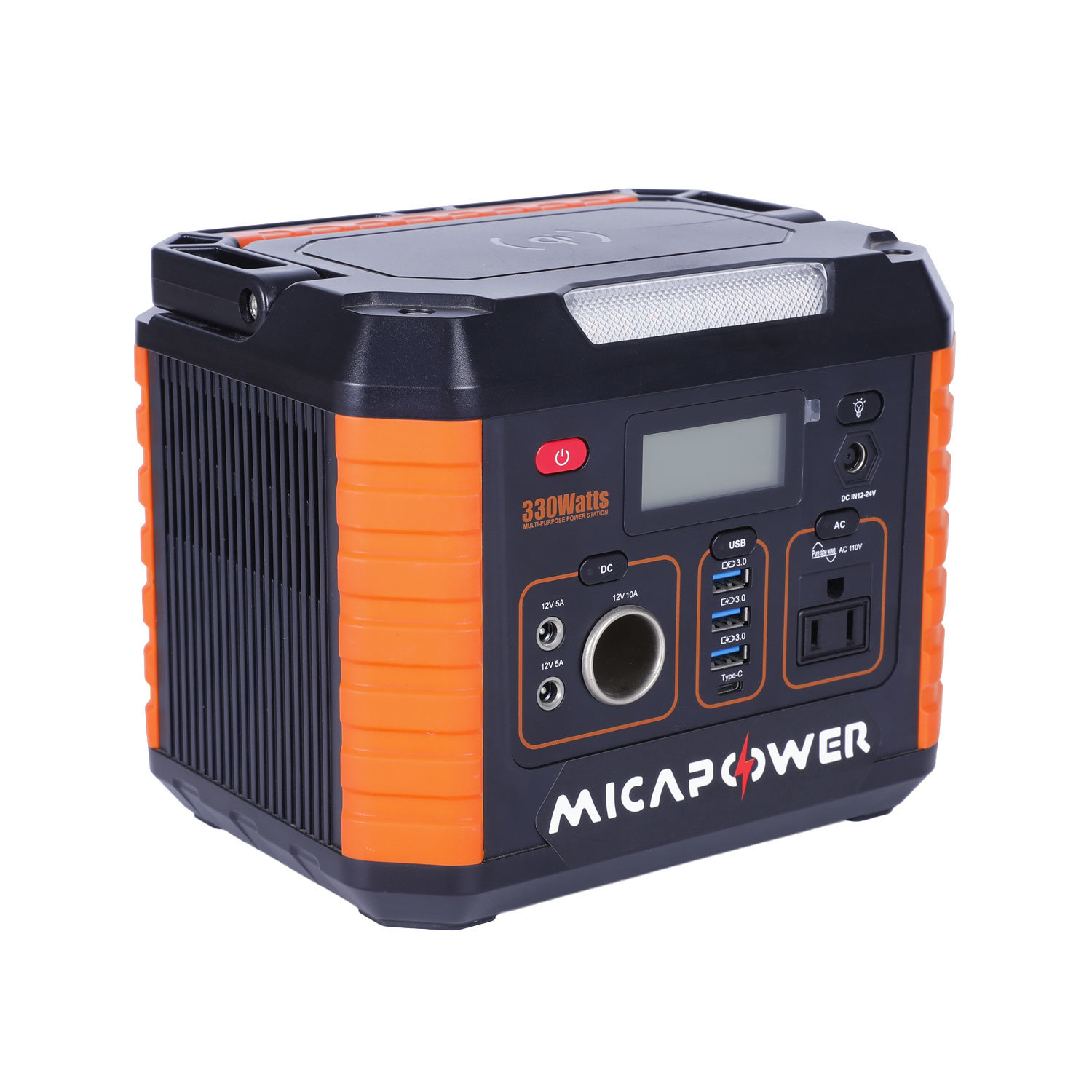 Mica Solar Panel Station Lithium Outdoor 110V/220V 300W 330W Portable Power Generator Backup Battery Power Station