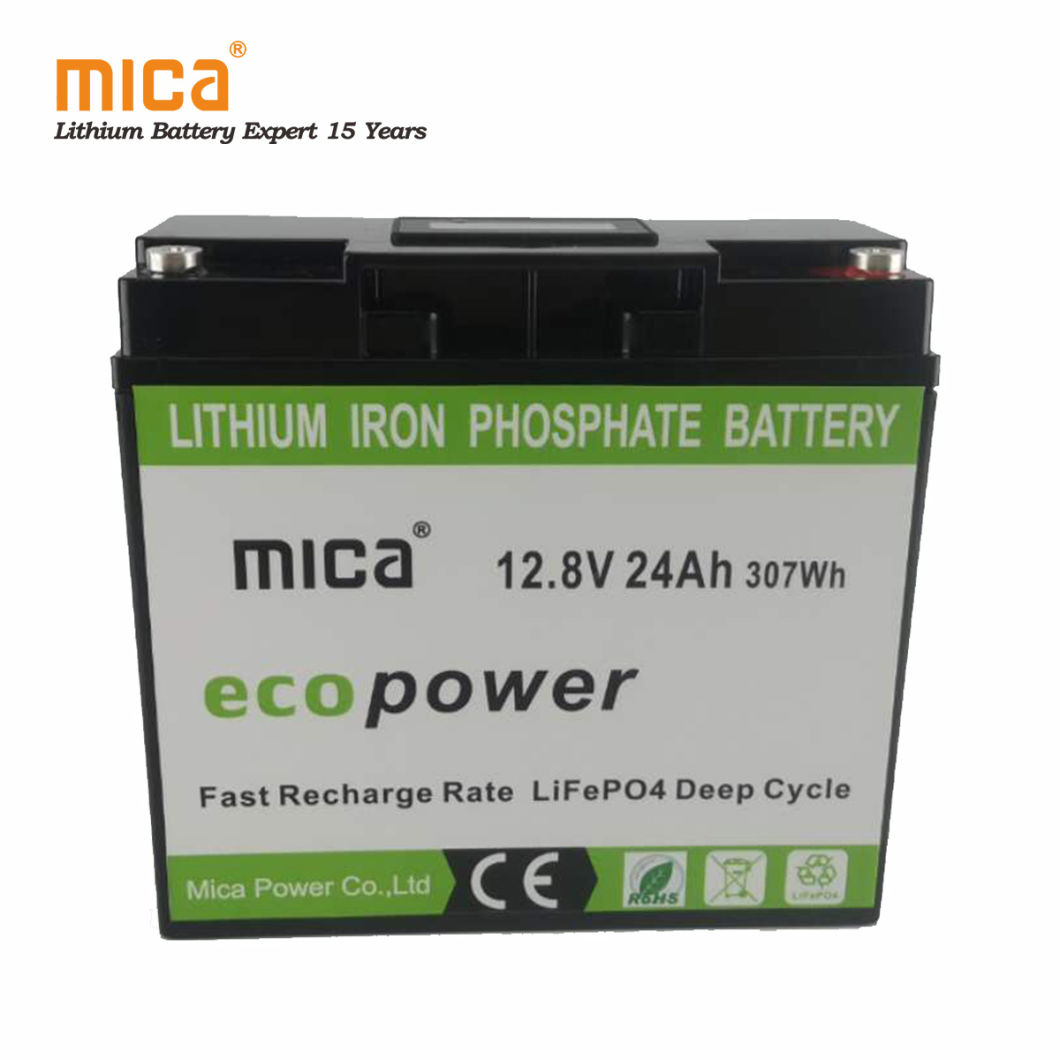 Factory Low Price Lithium Iron Phosphate 12V 24ah Replacement Lithium Battery Pack12V 26ah with BMS for Ess
