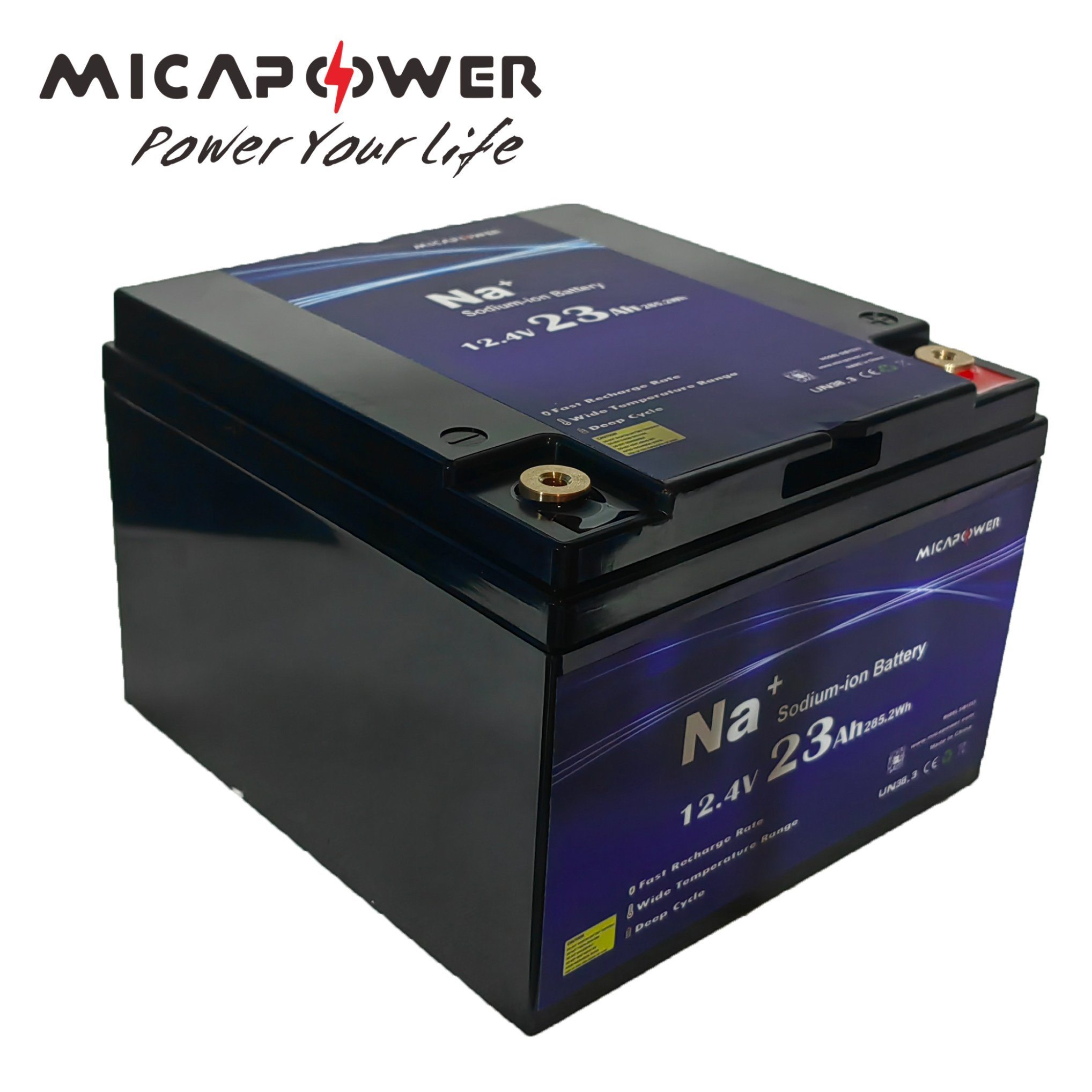 Mica Customize 12V 12.4V 23ah 200ah New Product Double Use of Catl 12V 100ah Sodium Ion Battery for Golf Cart/Solar System/Forklift/Telecom