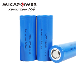 Mica Power 3.0V 3.1V 26700 Rechargeable Sib Sodium-Ion 3V 3500mAh/10.5wh 1c-3c High Power Discharge Natrium Battery Suitable for Toy Electric Scooters Uav Drone