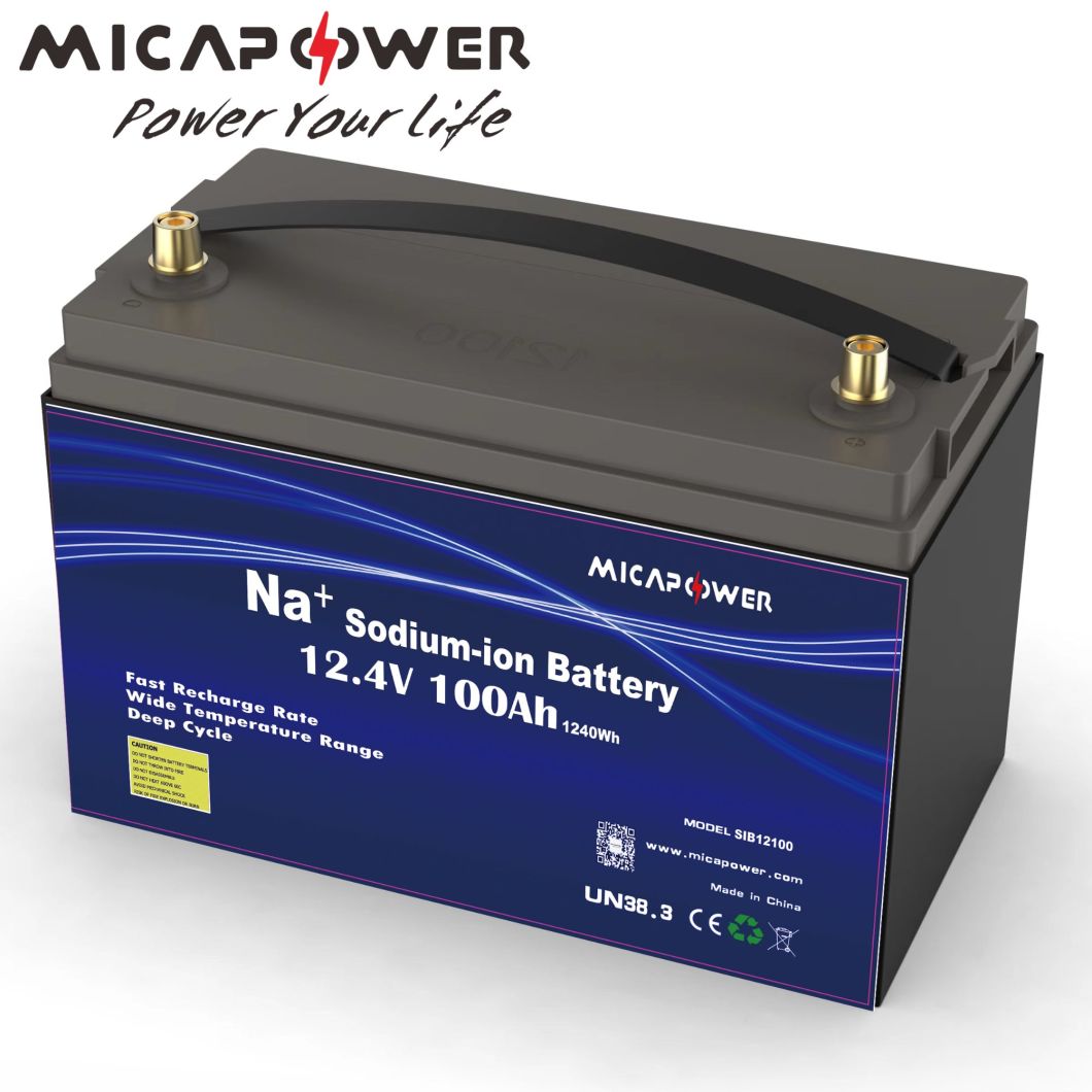 12V 100ah Sodium Ion Cranking Starting Battery Deep Cycle 100ah 12.4V Sodium-Ion Batteries for Solar System Electric Vehicle Auto Starting with Grade a Sib Cell