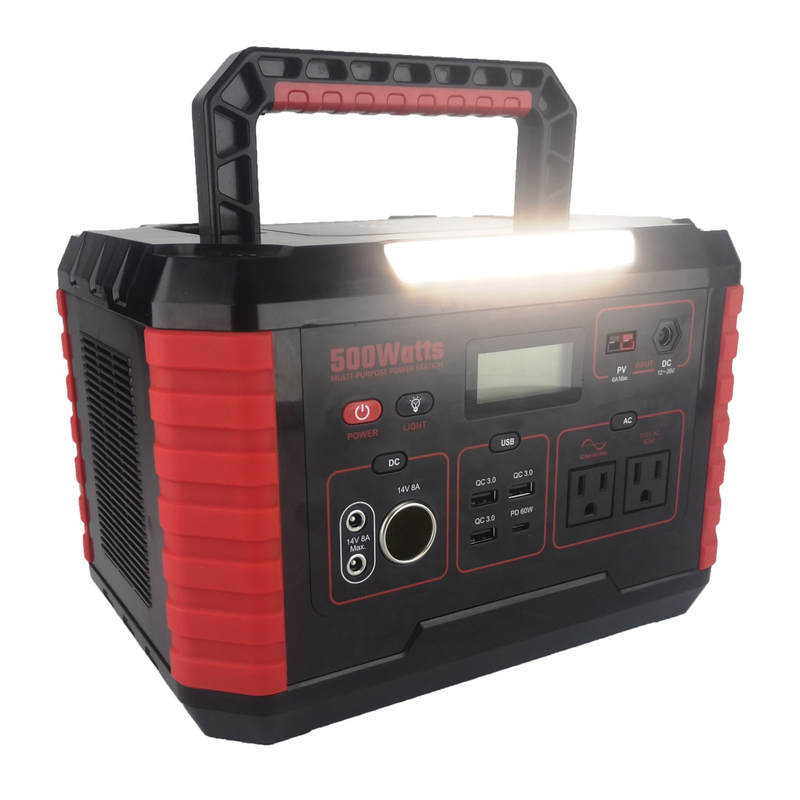 Factory Price 500W Portable Power Station Power Generator AC DC USB Type-C Quick Charging 135000mAh Lithium Ion Battery Generator for Camping