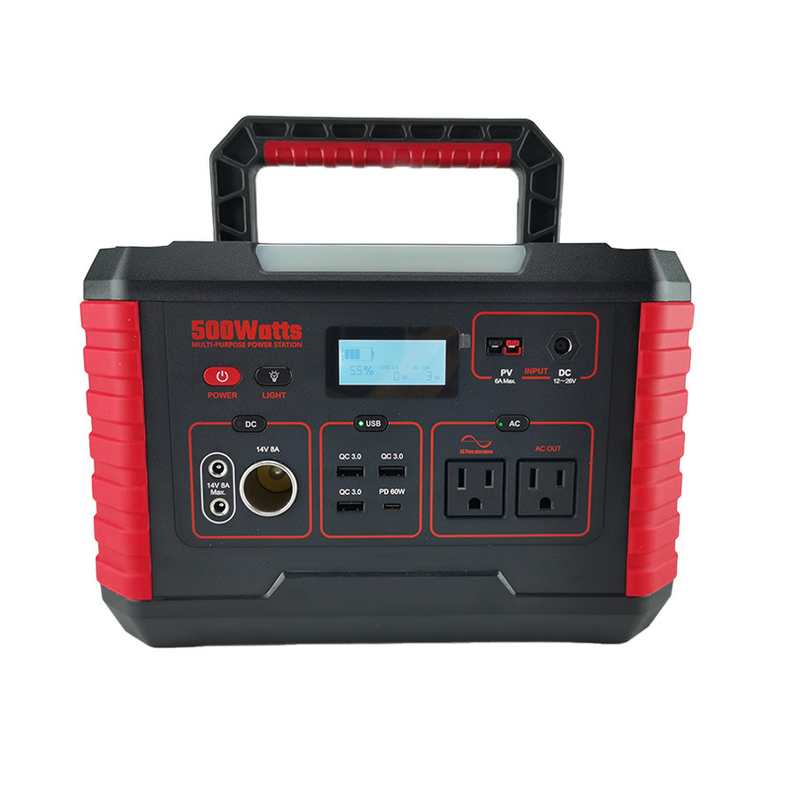 Factory 500W Portable Power Station Dual USB Type-C 140400mAh Lithium Battery 18650 Cell Power Supply Mini Generator for Camping Outdoor Emergency Travel