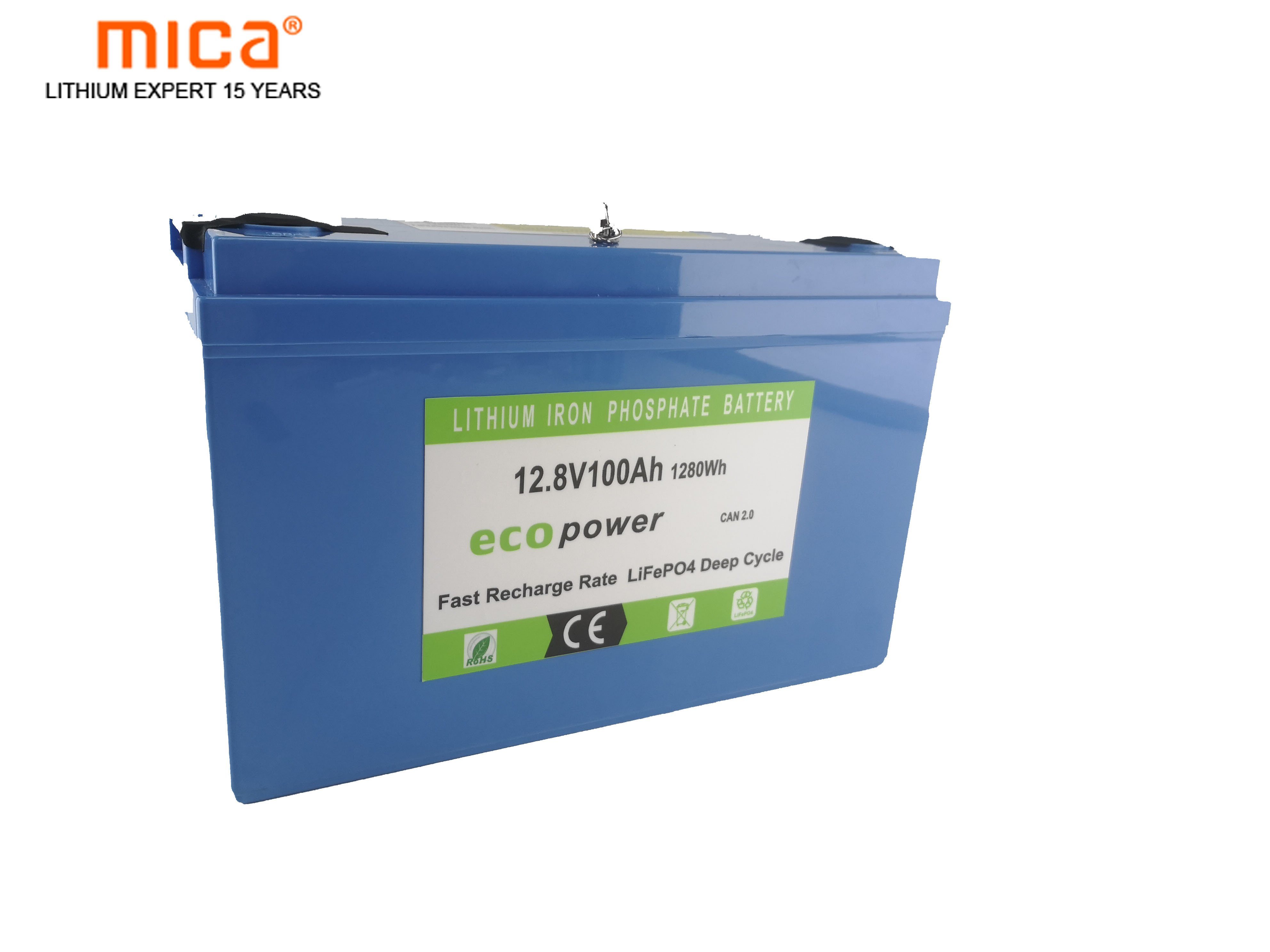 Ce Approval with Bluetooth Low Temperature 12.8V Lithium Ion LiFePO4 Battery 12V 100ah Litium Batteries