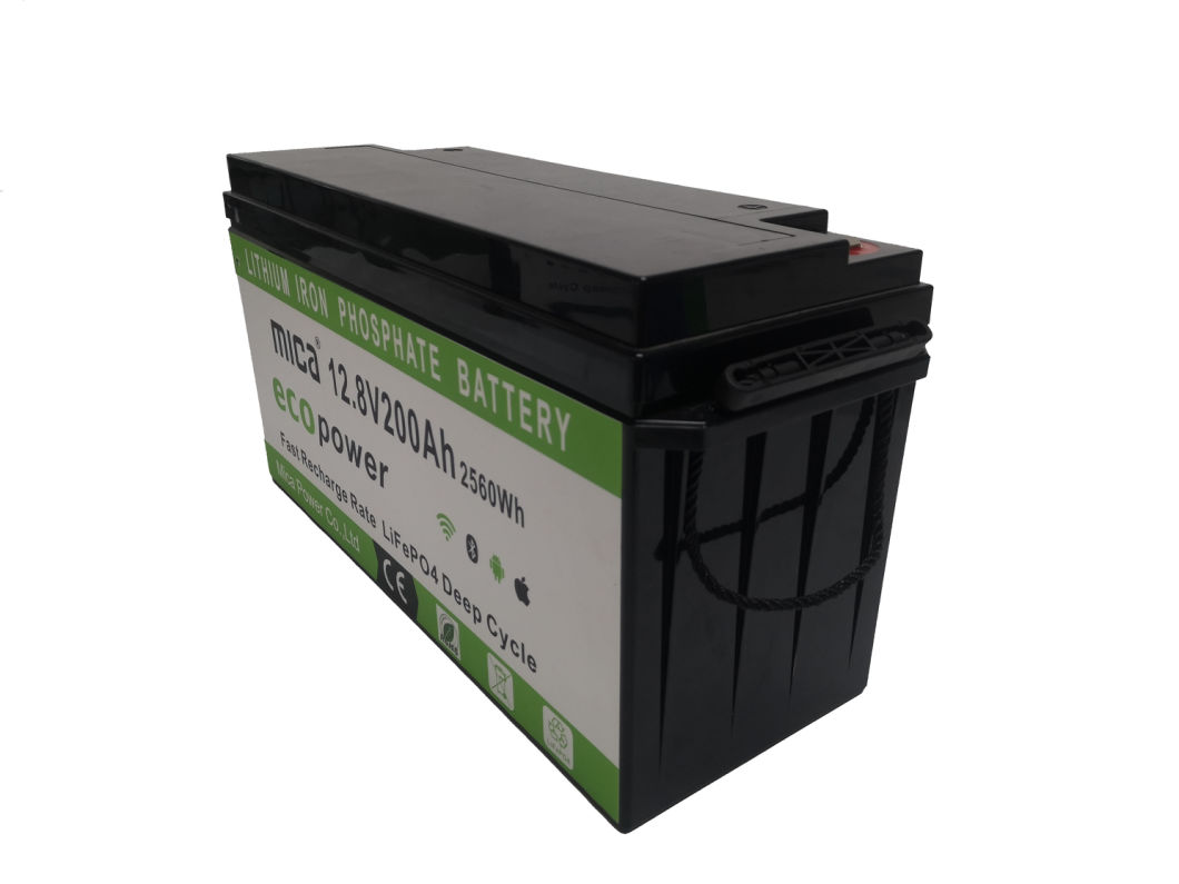 Factory Price LiFePO4 Battery 12/12.8V 200ah Lithium Iron Phosphate Battery Pack with Battery Management System for Solar Power System