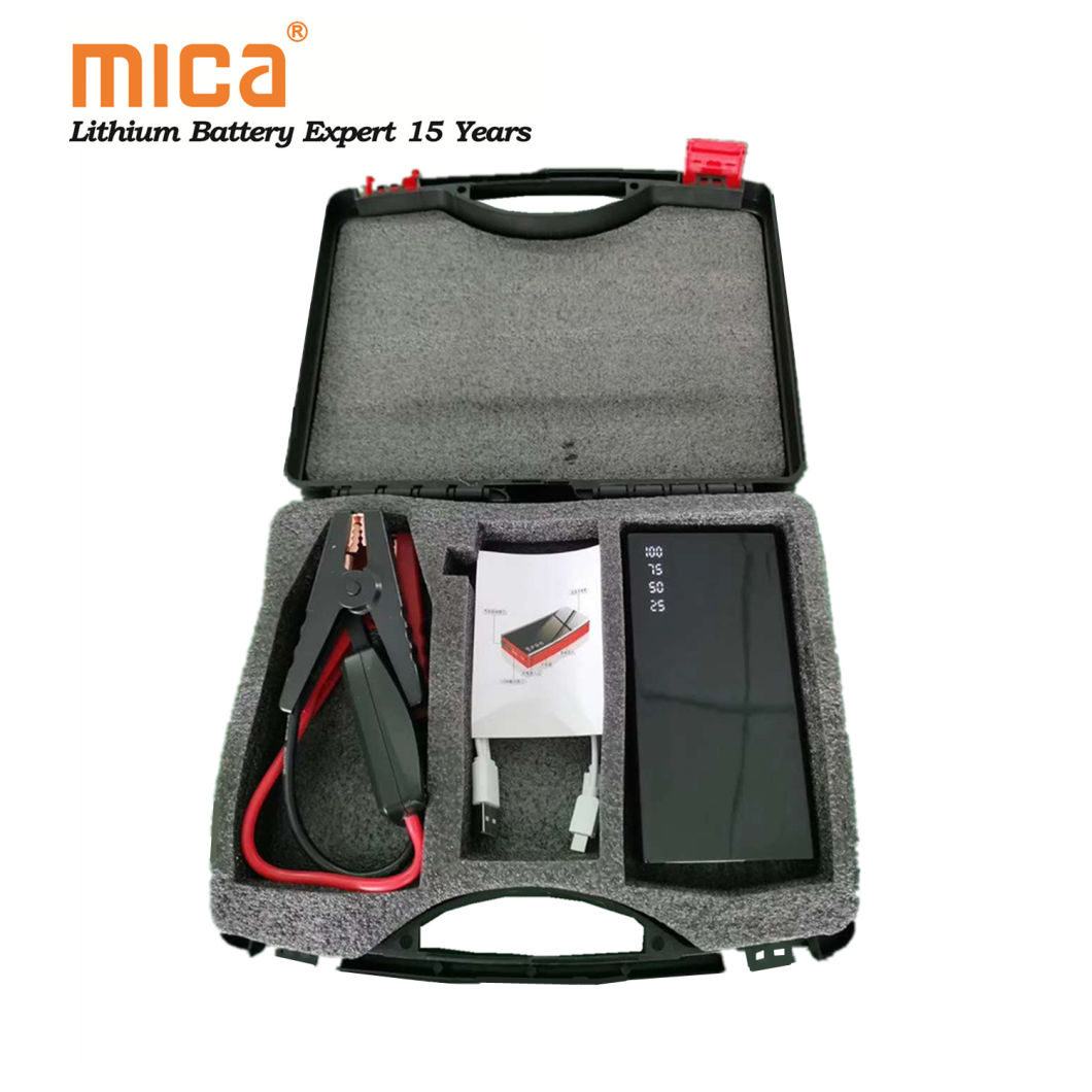 Power Bank 12V 10000mAh Portable Emergency Jump Starter Outdoor Camping 300A Start Current