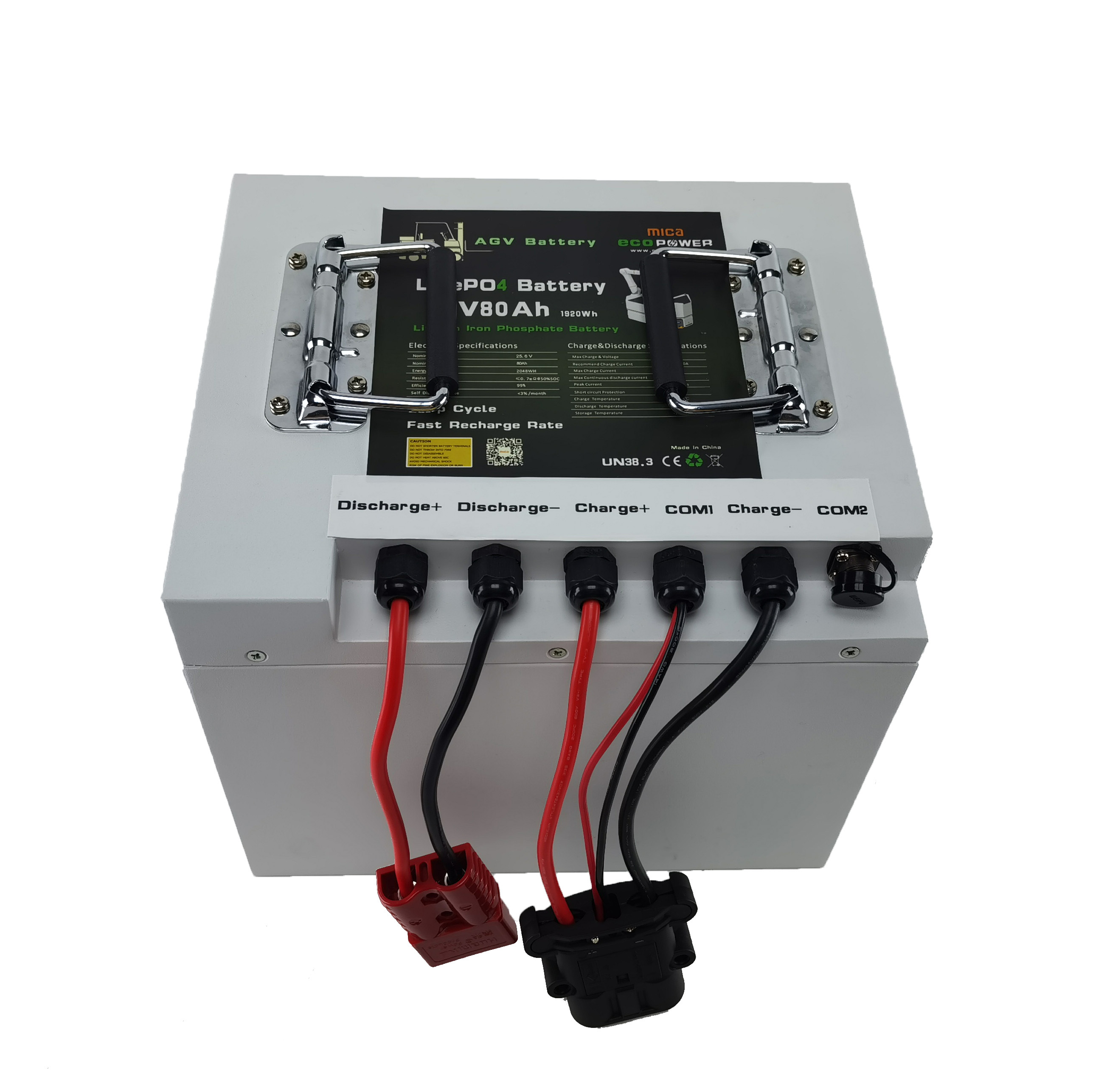 Factory Price LiFePO4 Battery 24V 25.6V 120ah Agv Electric Forklift Trolley Cart Lithium Battery Pack