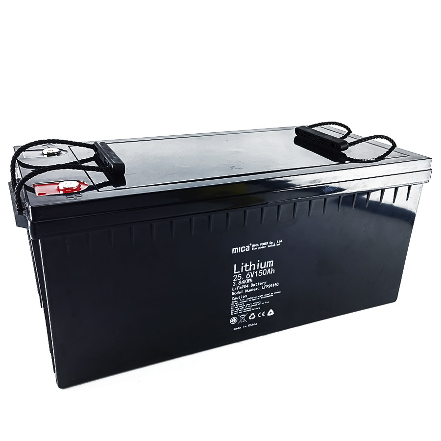 Manufacturer LiFePO4 150ah 24V 25.6V Solar Battery Lithium Battery for Solar Energy System Solar Street Light off on Grid PV System with CE Un