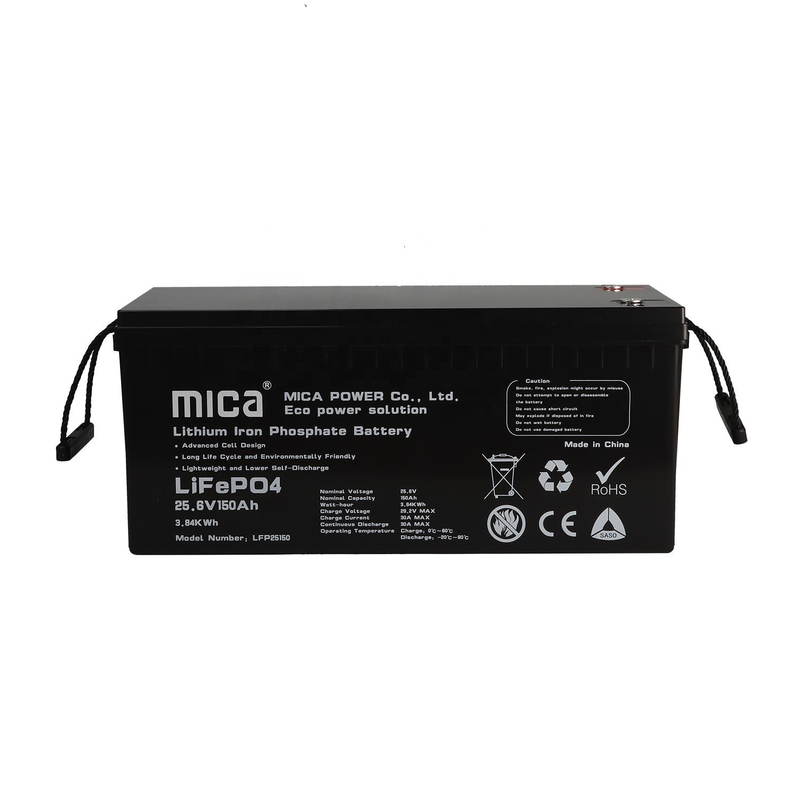 Factory ISO9001 OEM ODM Available 25.6V 24V 150ah LiFePO4 Battery Phosphate Battery Lithium Ion Battery for Solar Energy System PV RV System