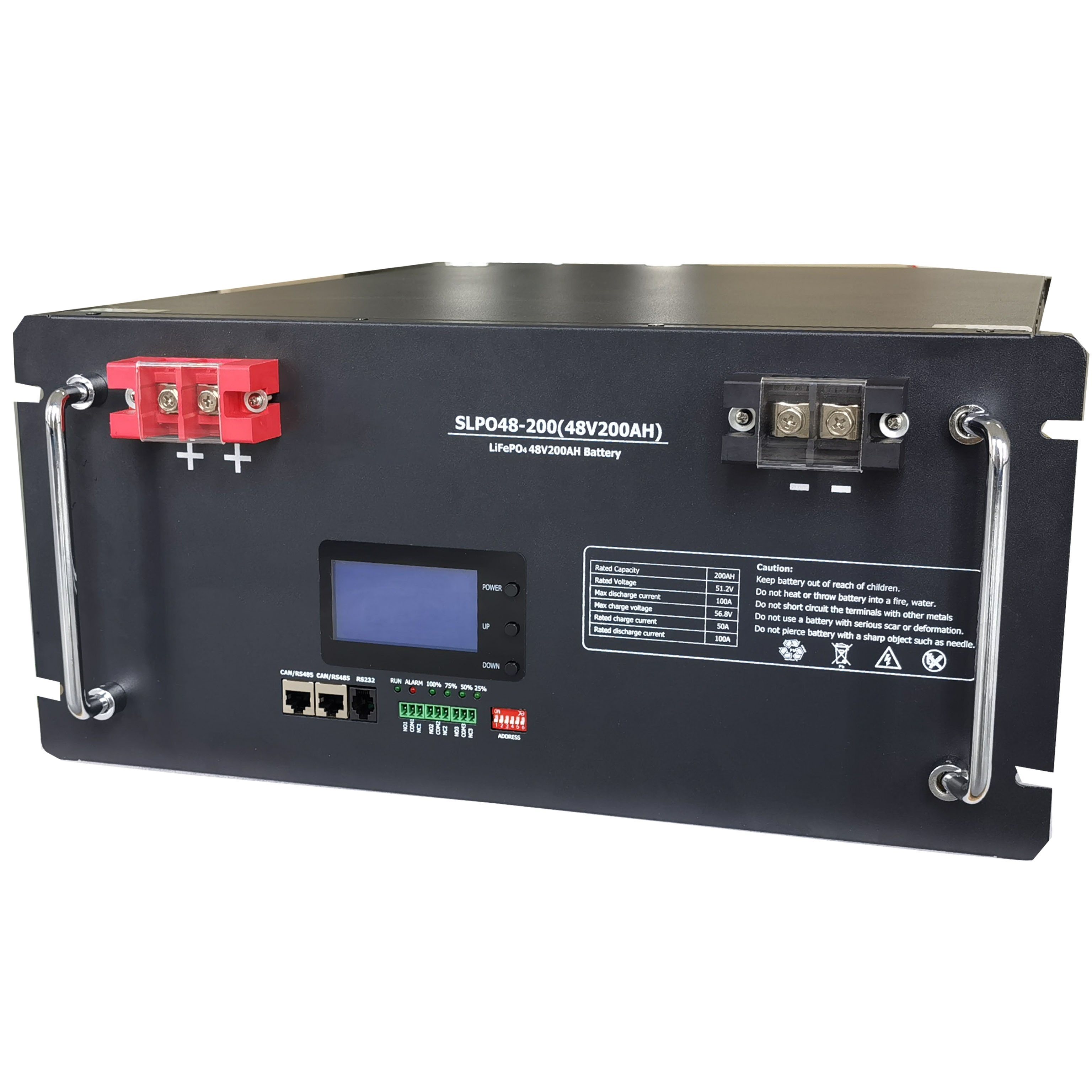Chinese Manufacturer OEM/ODM Support 10kwh LiFePO4 48V/51.2V Lithium Ion Battery 100ah/200ah with Can RS485/232 Comunications for Solar Energy System
