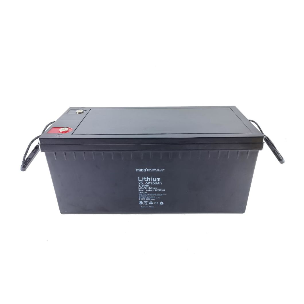 ISO9001 CE Sasa IEC62619 25.6V 24V 150ah LiFePO4 Battery Yacht Boat Home Solar Street Light Energy Storage System Lithium Battery Pack