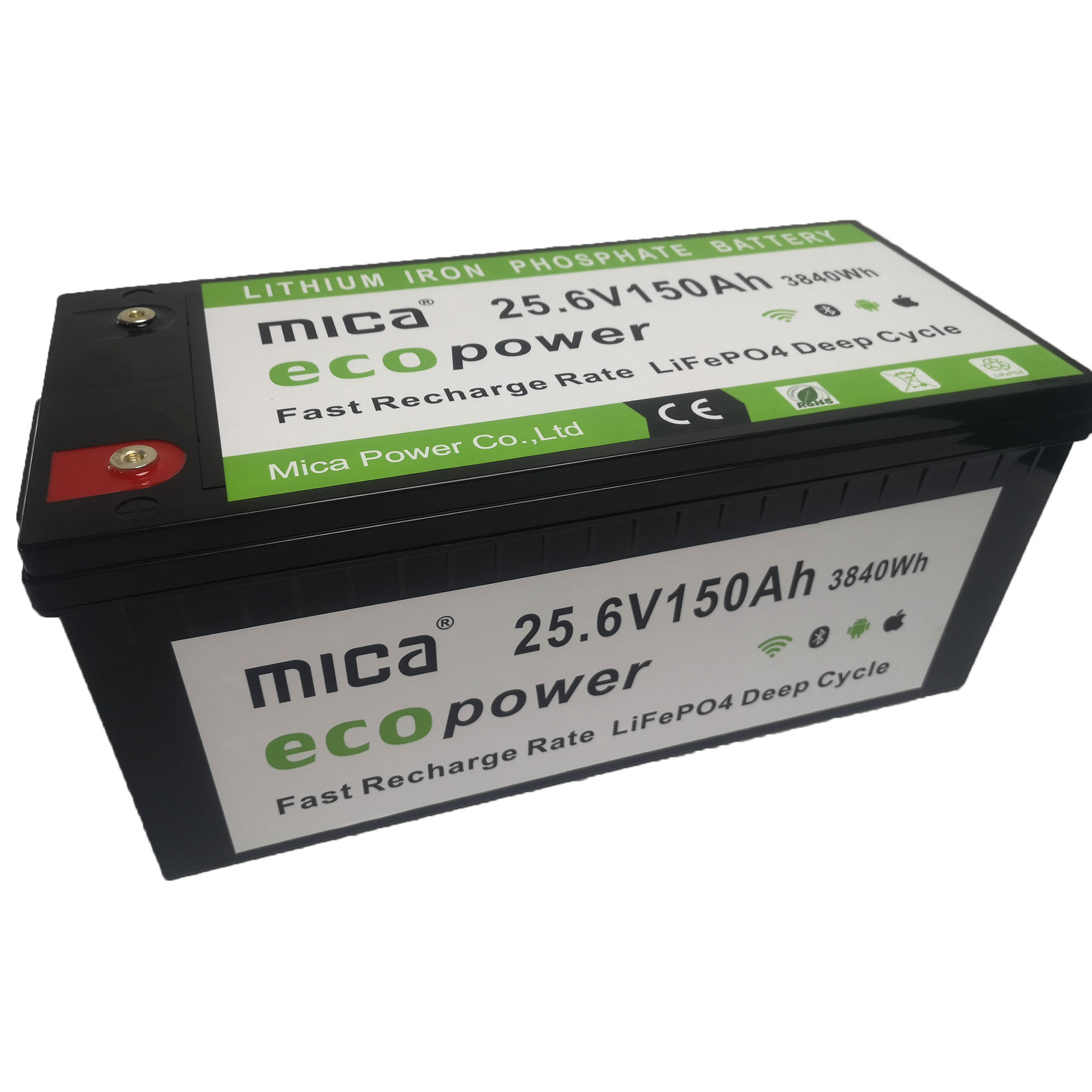 LFP 24V 150ah Mica LiFePO4 Lithium Ion Battery Pack with 6000 Cycles for Solar System