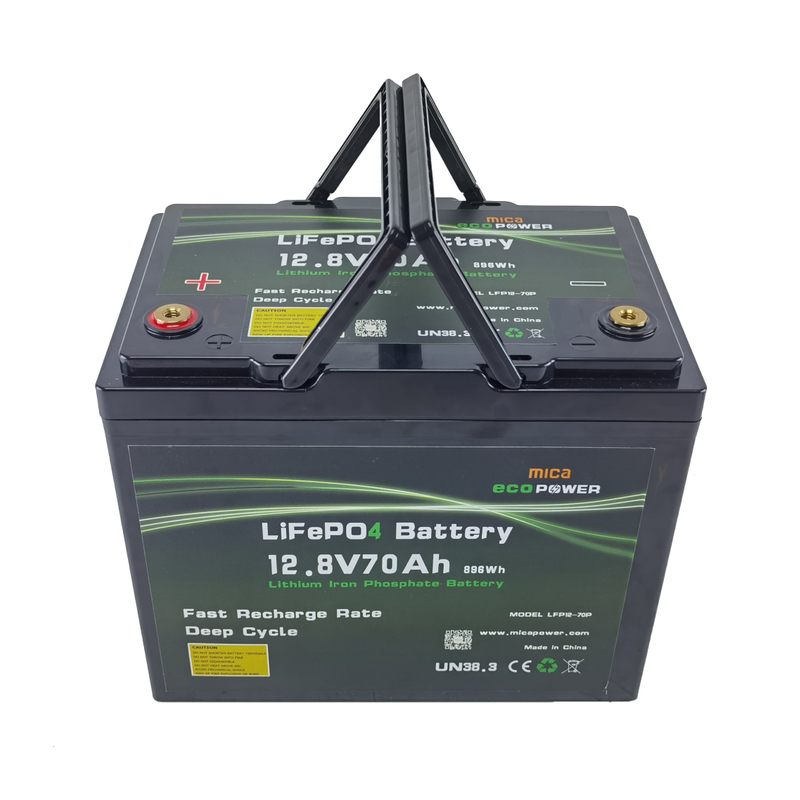 CE/Un38.3 12.8V 70ah Agv Scooter Lithium LiFePO4 Battery 12V 70ah Solar Storage Battery Pack