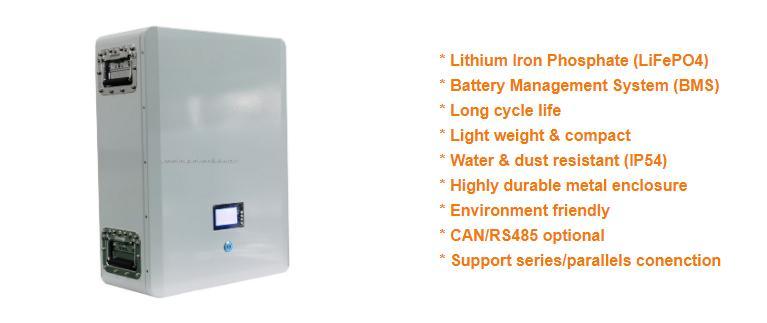 48V 100ah Powerwall Energy Storage Battery Pack 12V/24V/48V/72vlithium Solar Battery Wholesale Price Lithium Ion Battery RS485 Deep Cycle Solar Storage System