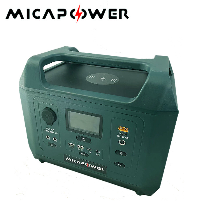 Mica Portable Power Station for Outdoor Activities with AC USB-C Pd Outlet for Camping and Hiking Emergency Backup Solar Portable Power Station
