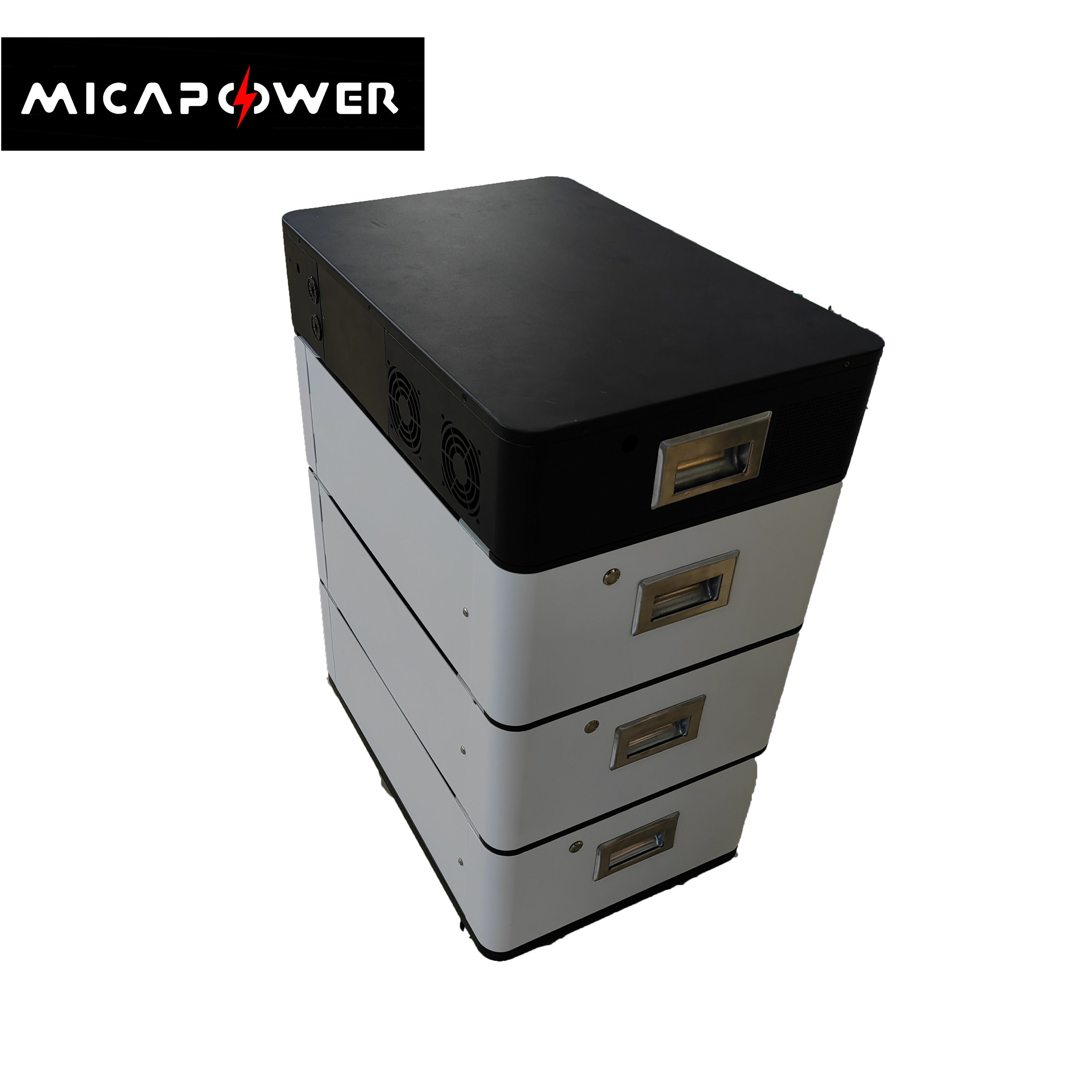 Mica Stackable Modular Deep Cycle 48V Lithium Ion Battery LiFePO4 200ah 10kw 20kw 300kw Battery Pack for Solar Home Power System 48V LiFePO4 Battery