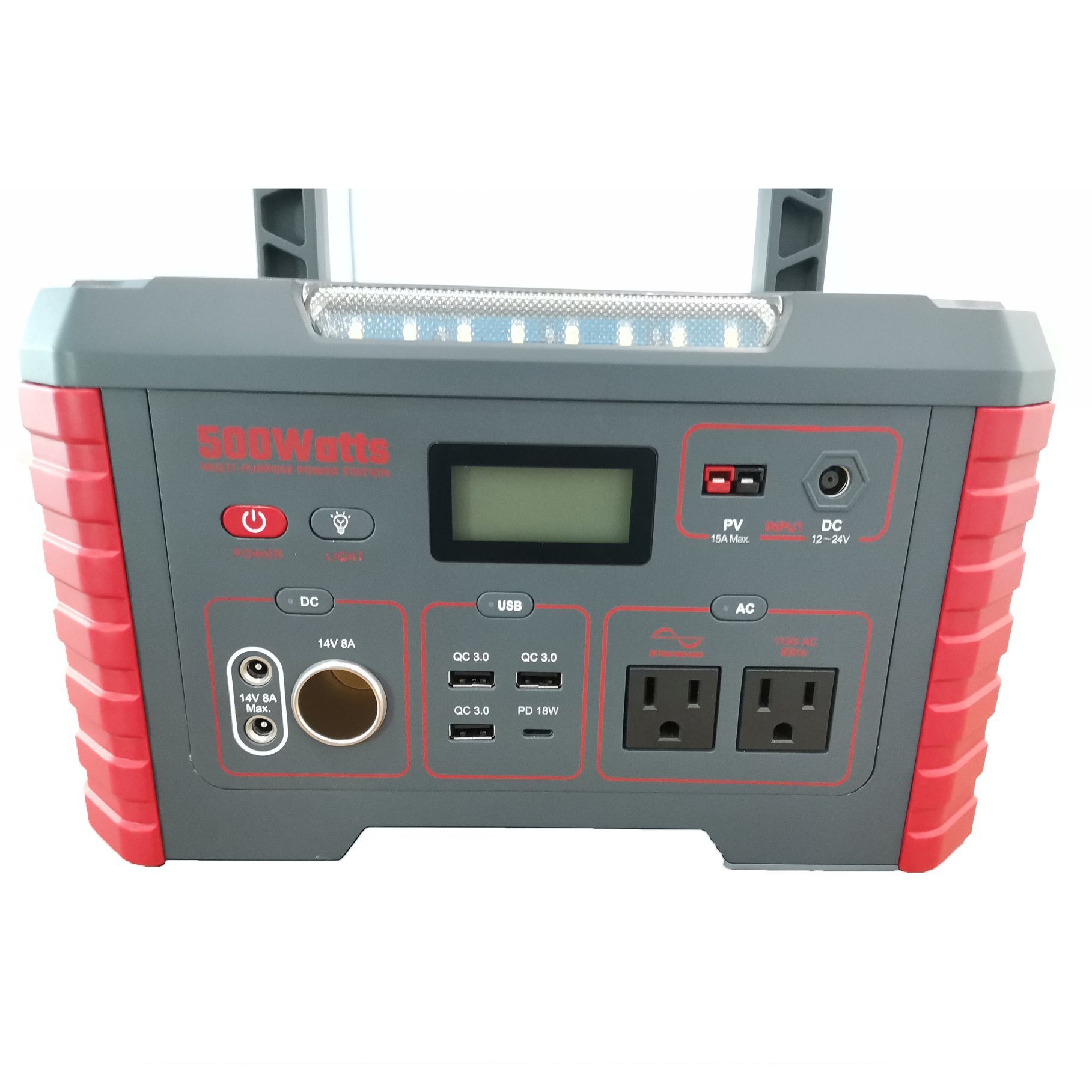 330W Rechargeable Lithium Battery Generator Power Bank USB 300W/500W/1000W Car Rechargeable Solar Portable Power Station for Home/ Outdoor/ Camping/Emergency CE