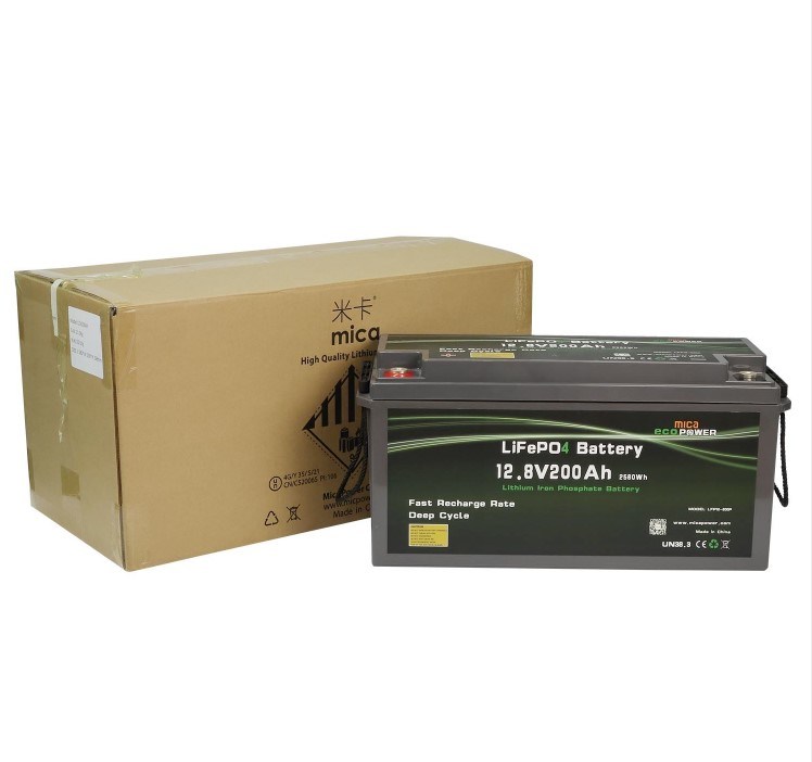 12V 200ah CE Un38.3 LiFePO4 Lithium Battery Pack with BMS for Energy Storage System