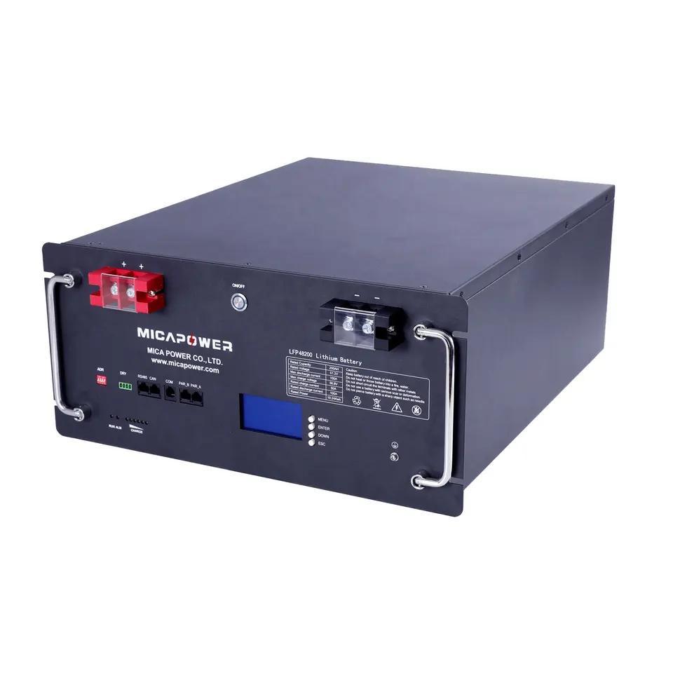 Mica 51.2V 100ah Lithium Ion Batteries Solar Energy Storage Battery Deep Cycle Solar Energy Storage