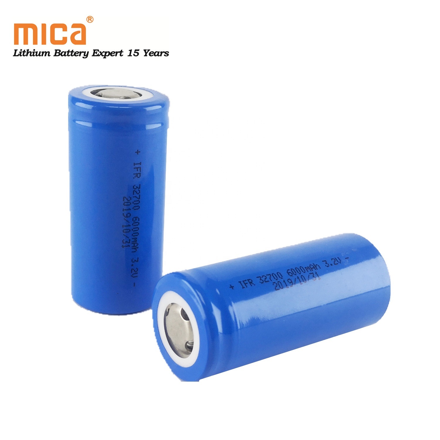Factory Direct Cycle A Grade LFP 32700 3.2V 6000mAh 6ah LiFePO4 Battery Cell for Solar LED Light/Power Tools 3.7V 21700 Liion Battery