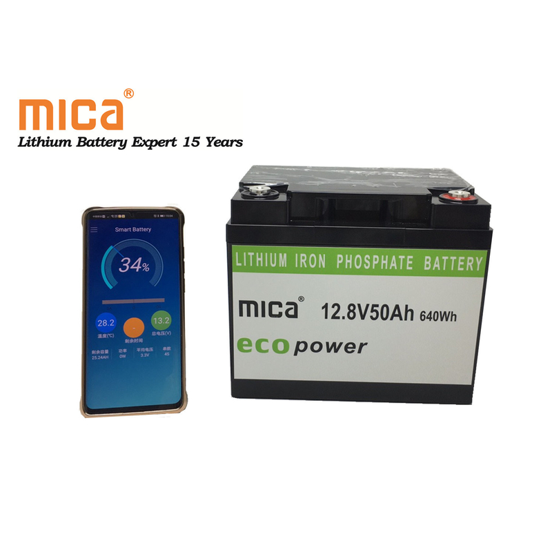 Mica Lithium Iron Phosphate Battery 12.8V 40ah Hight Quality LiFePO4 LFP Battery Backs for LED Lighting