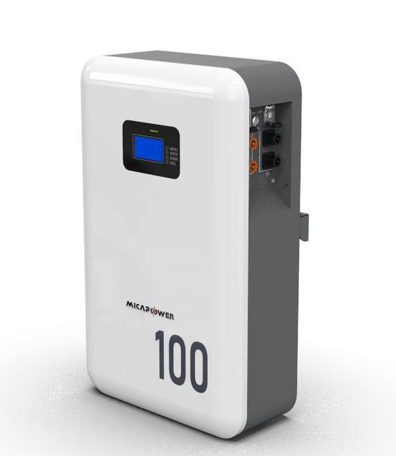 Mica 51.2V 48V 100ah 5kwh LiFePO4 Battery Pack Wall Mount 5kw Smart Home Energy Storage Battery