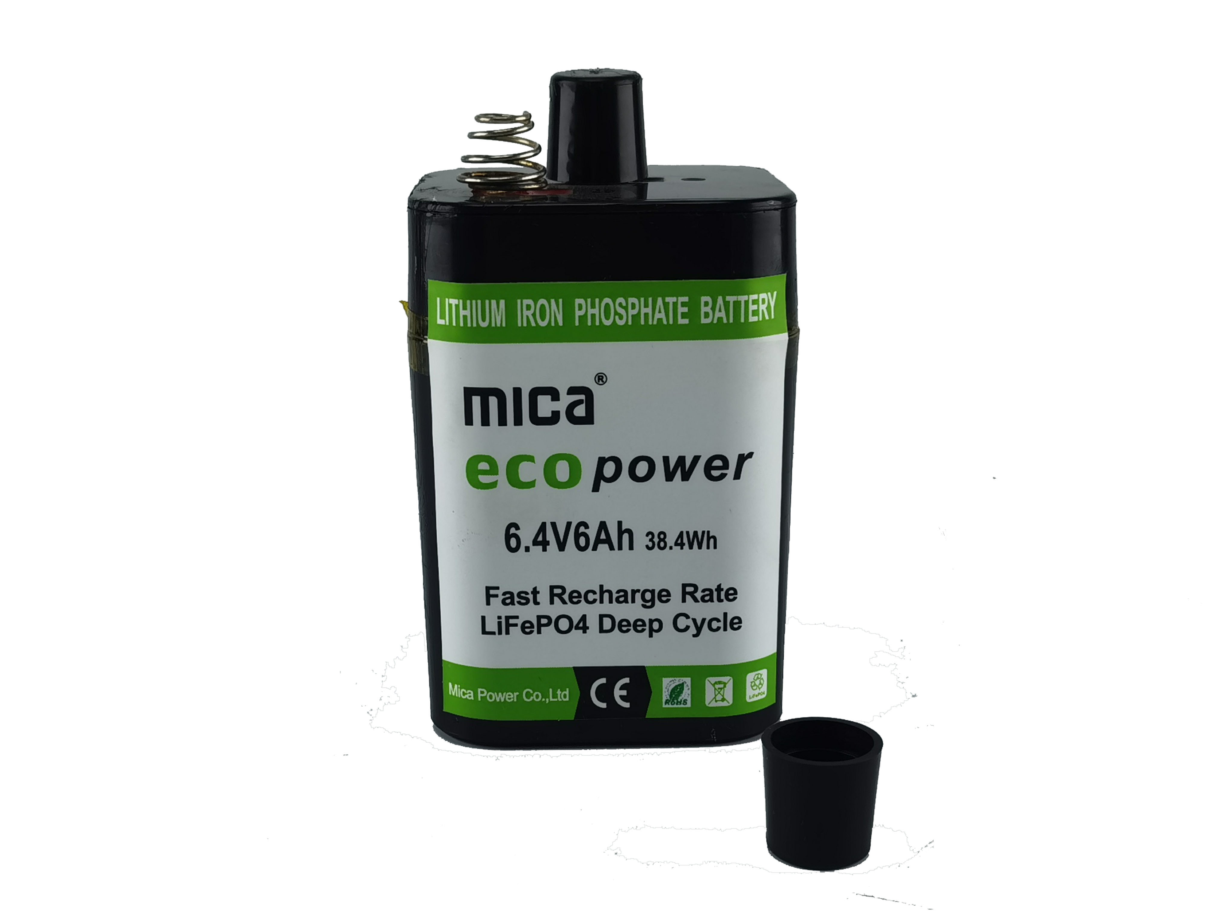 Deep Cycle 6V 6ah LiFePO4 Emergency Light Built-in Replaceable 4r25 Lithium Battery for Camping