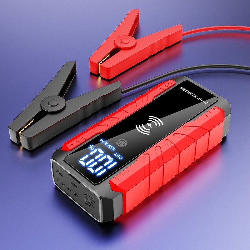Mica 12V 1200A Gasoline Vehicle Booster Portable Wireless Charging Power Bank Flashlight Multifunction Jump Starters