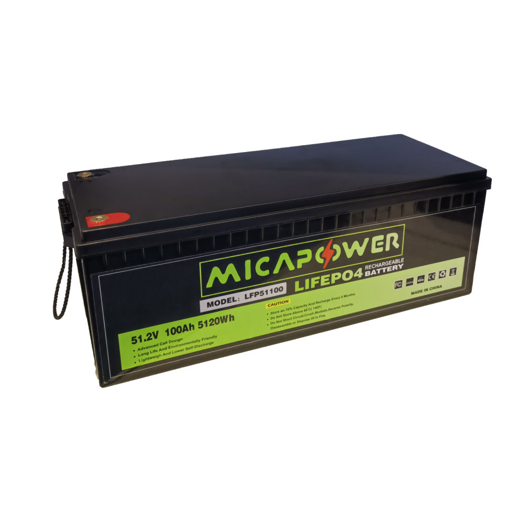 Mica Lithium Solar Battery 48V 10kwh 100ah LiFePO4 Solar System Lithium Ion Storage Battery