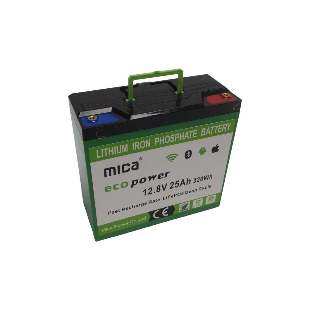 Deep Cycle 12.8V 25ah Lithium Ion Battery Pack LiFePO4 Battery Pack for 12V Electric System Storage