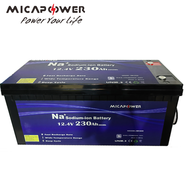 Real Capacity 12V 100ah 24V 200ah 230ah Sodium-Ion Batteries Pack Solar Low Temperature Resistant Battery Boat