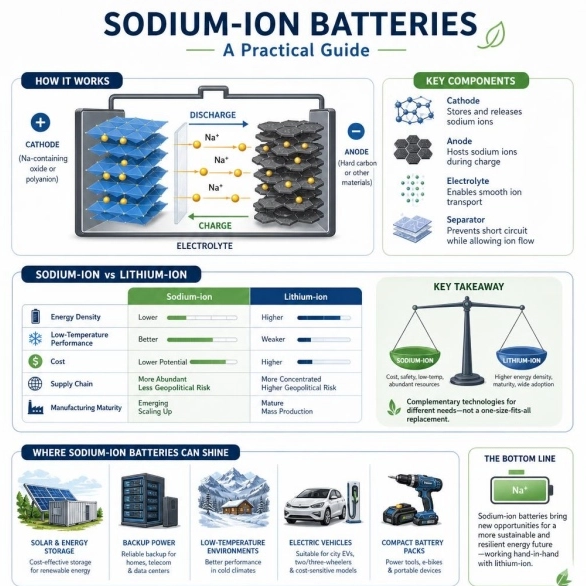 What is A Sodium-Ion Battery? A Complete Guide to Sodium ion Battery Technology